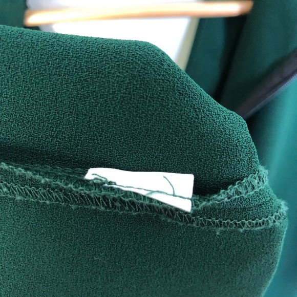 Zara Emerald Green Choker V-Neck Plunge Shift Dress - Picture 11 of 11